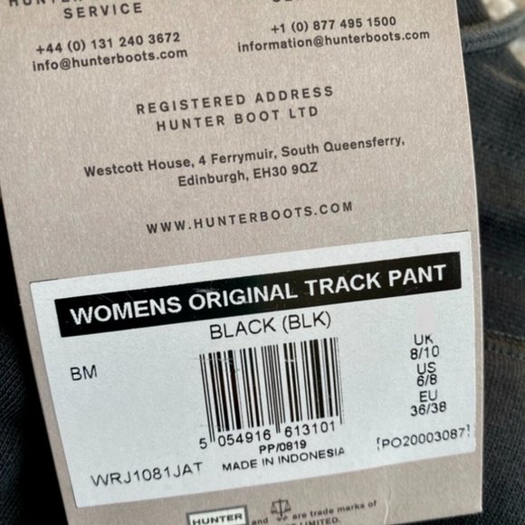 Brand new women's black Hunter original jogging track pants - Picture 9 of 10